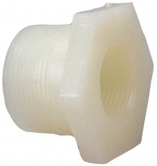 NIBCO - 2 x 1-1/2" PVDF Plastic Pipe Flush Threaded Reducer Bushing - Schedule 80, MIPT x FIPT End Connections - Apex Tool & Supply
