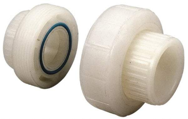 NIBCO - 1" PVDF Plastic Pipe Socket Union - Schedule 80, S x S End Connections - Apex Tool & Supply
