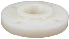 NIBCO - 1-1/2" Pipe, 5" OD, PVDF Threaded Pipe Flange - Schedule 80, Natural - Apex Tool & Supply