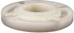 NIBCO - 2" Pipe, 6" OD, PVDF Threaded Pipe Flange - Schedule 80, Natural - Apex Tool & Supply