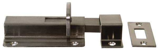 Sugatsune - 2-61/64" Long, 1-57/64" Wide Stainless Steel Slide Bolt - Polished - Apex Tool & Supply