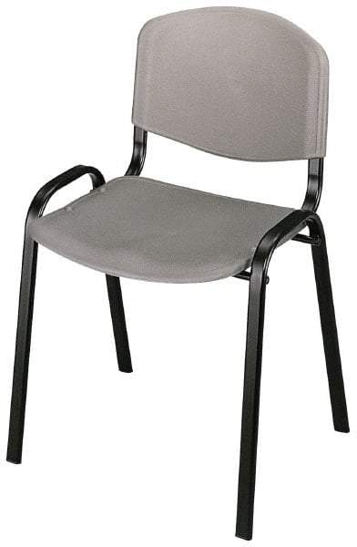Safco - Charcoal Stackinging Chair - 21 Inch Wide x 18 Inch Deep x 7 Inch High - Apex Tool & Supply