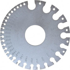 SPI - #36 Steel Wire and Sheet Metal Gage - Use with Nonferrous Metals - Apex Tool & Supply