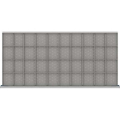 LISTA - 40-Compartment Drawer Divider Layout for 3.15" High Drawers - Apex Tool & Supply