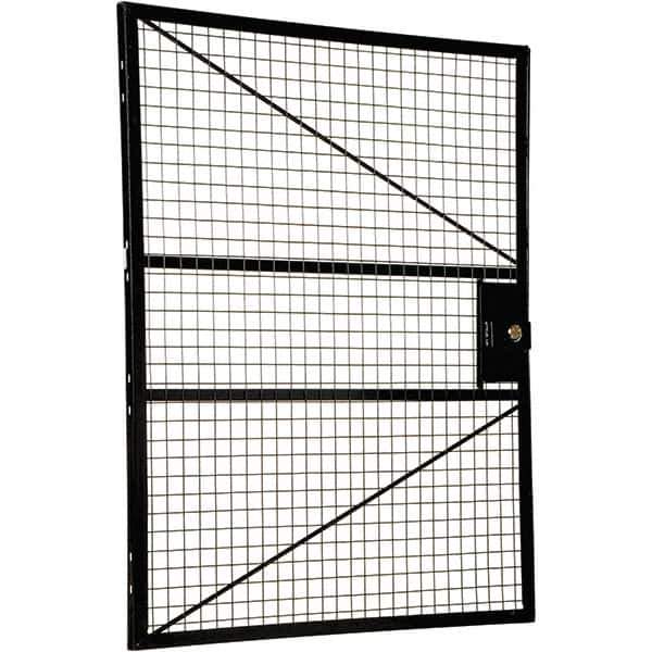 Vestil - 4' Long x 5' High, Black Hinged Door - Apex Tool & Supply