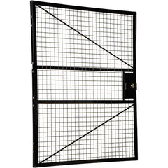 Vestil - 4' Long x 5' High, Black Hinged Door - Apex Tool & Supply