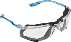 3M - Gray Lenses, Framed Safety Glasses - Anti-Fog, Scratch Resistant, Black Polycarbonate Frame, Size Universal, Wrap Around - Apex Tool & Supply