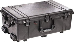 Pelican Products, Inc. - 20-15/32" Wide x 12-29/64" High, Clamshell Hard Case - Black, Polypropylene - Apex Tool & Supply