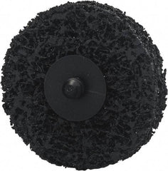 Norton - 3" Disc Diam, Silicon Carbide Quick Change Disc - Type R Attaching System, Nonwoven, Black, Extra Coarse Grade, 12,000 RPM - Apex Tool & Supply