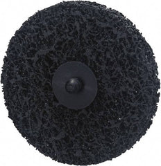 Norton - 4" Disc Diam, Silicon Carbide Quick Change Disc - Type R Attaching System, Nonwoven, Black, Extra Coarse Grade, 8,000 RPM - Apex Tool & Supply