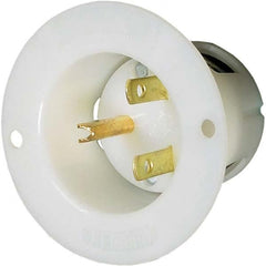 Hubbell Wiring Device-Kellems - Straight Blade Plugs & Connectors Connector Type: Flanged Inlet Grade: Industrial - Apex Tool & Supply