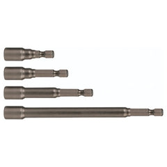 Nut Setter 3/8 × 6″ OAL Magnetic on 1/4″ Hex Drive - Apex Tool & Supply