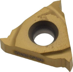 Seco - 16ER External Right Hand 48-16 Partial Profile 60° Laydown Threading Insert - Grade CP500, TiAlN/TiN Coated Carbide - Apex Tool & Supply