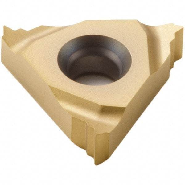 Seco - 16NL Internal Left Hand 16 UN Laydown Threading Insert - Grade CP500, TiAlN/TiN Coated Carbide - Apex Tool & Supply