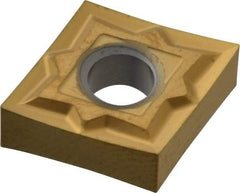 Seco - CNGP430.5 MF1 Grade CP500 Carbide Turning Insert - TiAlN/TiN Finish, 80° Diamond, 1/2" Inscr Circle, 3/16" Thick, 0.0078" Corner Radius - Apex Tool & Supply
