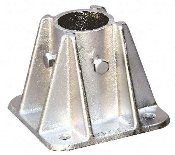 Vestil - Rail Mount Kits & Parts Type: Single Socket Floor Mount Mounting Plate Width (Inch): 5 - Apex Tool & Supply