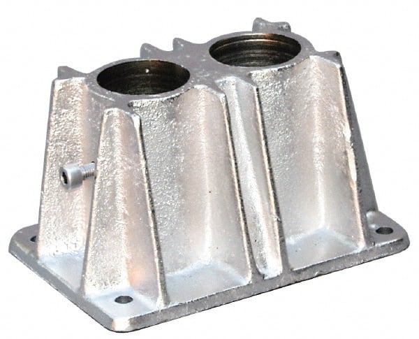 Vestil - Rail Mount Kits & Parts Type: Double Socket Floor Mount Mounting Plate Width (Inch): 5 - Apex Tool & Supply