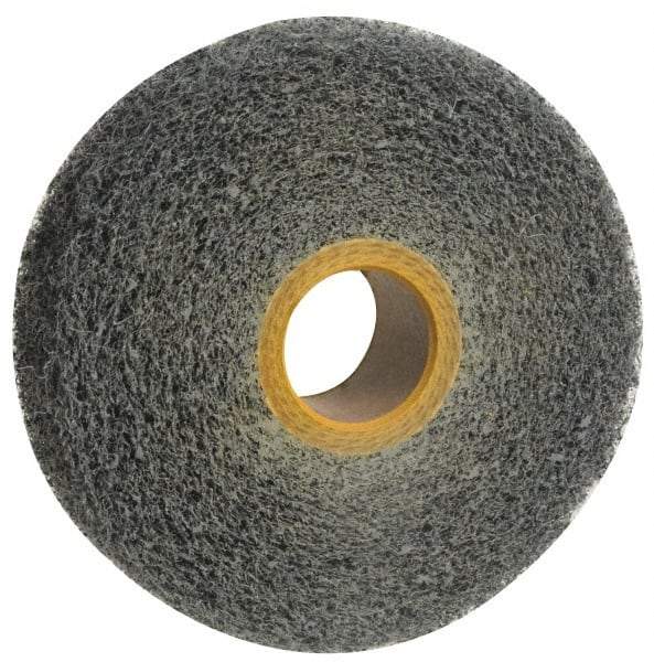 Norton - 6" Diam, 4" Face Width, 1" Center Hole, Medium Grade, Silicon Carbide Deburring Wheel - Convolute, Medium Density 4 Grade, 3,000 RPM - Apex Tool & Supply