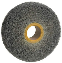 Norton - 6" Diam, 4" Face Width, 1" Center Hole, Medium Grade, Silicon Carbide Deburring Wheel - Convolute, Medium Density 4 Grade, 3,000 RPM - Apex Tool & Supply