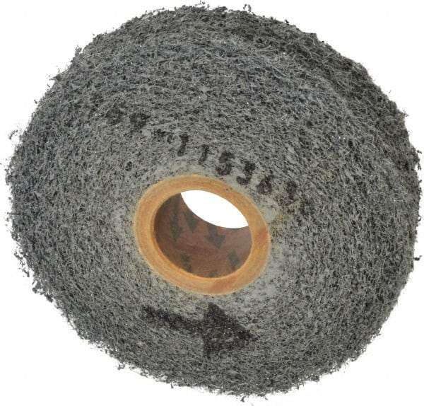 Norton - 4" Diam, 1" Face Width, 1" Center Hole, Medium Grade, Silicon Carbide Deburring Wheel - Convolute, Medium Density 4 Grade, 4,000 RPM - Apex Tool & Supply