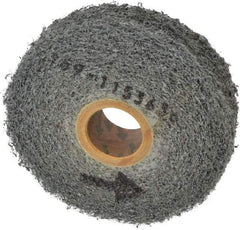 Norton - 4" Diam, 1" Face Width, 1" Center Hole, Medium Grade, Silicon Carbide Deburring Wheel - Convolute, Medium Density 4 Grade, 4,000 RPM - Apex Tool & Supply