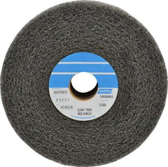 Norton - 6" Diam, 2" Face Width, 1" Center Hole, Medium Grade, Silicon Carbide Deburring Wheel - Convolute, Medium Density 4 Grade, 3,000 RPM - Apex Tool & Supply