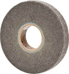 Norton - 6" Diam 360 Grit Silicon Carbide Unmounted Flap Wheel - 2" Hole, 1" Wide, Density 5, Nonwoven, Grade Very Fine, 3,000 Max RPM - Apex Tool & Supply