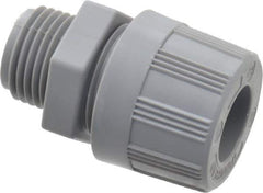 Woodhead Electrical - 12.7 to 14.27mm Capacity, Liquidtight, Straight Strain Relief Cord Grip - 1/2 NPT Thread, Nylon - Apex Tool & Supply