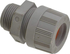 Woodhead Electrical - 15.88 to 19.05mm Capacity, Liquidtight, Straight Strain Relief Cord Grip - 3/4 NPT Thread, Nylon - Apex Tool & Supply