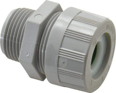 Woodhead Electrical - 14.27 to 17.45mm Capacity, Liquidtight, Straight Strain Relief Cord Grip - 1 NPT Thread, Nylon - Apex Tool & Supply