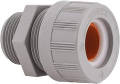Woodhead Electrical - 15.88 to 19.05mm Capacity, Liquidtight, Straight Strain Relief Cord Grip - 1 NPT Thread, Nylon - Apex Tool & Supply