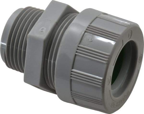 Woodhead Electrical - 22.23 to 25.4mm Capacity, Liquidtight, Straight Strain Relief Cord Grip - 1 NPT Thread, Nylon - Apex Tool & Supply