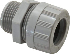 Woodhead Electrical - 25.4 to 28.58mm Capacity, Liquidtight, Straight Strain Relief Cord Grip - 1 NPT Thread, Nylon - Apex Tool & Supply