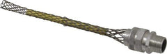 Woodhead Electrical - 12.7 to 15.88mm Capacity, Liquidtight, Straight Strain Relief Cord Grip - 1/2 NPT Thread, 7" Long, Aluminum - Apex Tool & Supply