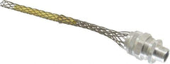 Woodhead Electrical - 15.88 to 19.05mm Capacity, Liquidtight, Straight Strain Relief Cord Grip - 1/2 NPT Thread, 7" Long, Aluminum - Apex Tool & Supply