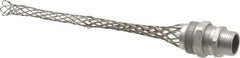 Woodhead Electrical - 15.88 to 19.05mm Capacity, Liquidtight, Straight Strain Relief Cord Grip - 3/4 NPT Thread, 9-1/2" Long, Aluminum - Apex Tool & Supply