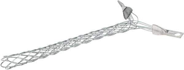 Woodhead Electrical - 17.78 to 21.59mm Capacity, Safeway, Straight Strain Relief Cord Grip - 8-1/2" Long, Aluminum - Apex Tool & Supply