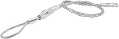 Woodhead Electrical - Flexible Eye, Single Weave Mesh, Steel Wire Pulling Grip - 25" Mesh, 1-1/2 to 1.99" Cable Diam - Apex Tool & Supply