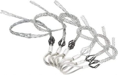 Woodhead Electrical - Flexible Eye, Closed Mesh, Steel Wire Pulling Grip Set - 12 to 26" Mesh, 0.37 to 1.99" Cable Diam - Apex Tool & Supply