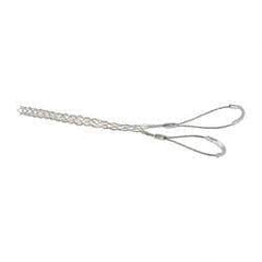 Woodhead Electrical - Double Eye, Closed Mesh, Bronze Wire Pulling Grip - 11" Mesh, 1/2 to 0.61" Cable Diam - Apex Tool & Supply