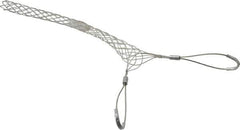 Woodhead Electrical - Double Eye, Closed Mesh, Bronze Wire Pulling Grip - 18" Mesh, 1-1/2 to 1.74" Cable Diam - Apex Tool & Supply