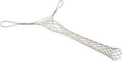 Woodhead Electrical - Double Eye, Closed Mesh, Bronze Wire Pulling Grip - 24" Mesh, 2-1/2 to 3" Cable Diam - Apex Tool & Supply