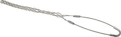 Woodhead Electrical - 1/2 to 0.61 Inch Cable Diameter, Tinned Bronze, Single Loop Support Grip - 18 Inch Long, 770 Lb. Breaking Strength, 11 Inch Mesh Length - Apex Tool & Supply