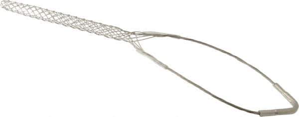 Woodhead Electrical - 0.62 to 0.74 Inch Cable Diameter, Tinned Bronze, Single Loop Support Grip - 19 Inch Long, 960 Lb. Breaking Strength, 11 Inch Mesh Length - Apex Tool & Supply