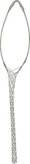 Woodhead Electrical - 1-1/2 to 1.74 Inch Cable Diameter, Tinned Bronze, Single Loop Support Grip - 18 Inch Long, 1,680 Lb. Breaking Strength, 18 Inch Mesh Length - Apex Tool & Supply
