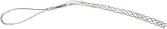 Woodhead Electrical - 1/2 to 0.61 Inch Cable Diameter, Tinned Bronze, Offset Loop Support Grip - 18 Inch Long, 770 Lb. Breaking Strength, 11 Inch Mesh Length - Apex Tool & Supply