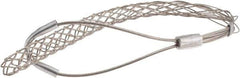 Woodhead Electrical - 0.62 to 0.74 Inch Cable Diameter, Tinned Bronze, Offset Loop Support Grip - 18 Inch Long, 960 Lb. Breaking Strength, 11 Inch Mesh Length - Apex Tool & Supply
