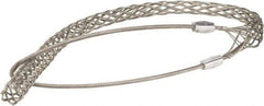 Woodhead Electrical - 1 to 1.24 Inch Cable Diameter, Tinned Bronze, Single Loop Support Grip - 39 Inch Long, 4,720 Lb. Breaking Strength, 29 Inch Mesh Length - Apex Tool & Supply