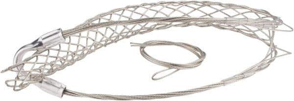 Woodhead Electrical - 1 to 1.24 Inch Cable Diameter, Tinned Bronze, Single Loop Support Grip - 24 Inch Long, 1,680 Lb. Breaking Strength, 15 Inch Mesh Length - Apex Tool & Supply