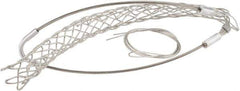 Woodhead Electrical - 1-1/4 to 1.49 Inch Cable Diameter, Tinned Bronze, Single Loop Support Grip - 26 Inch Long, 1,680 Lb. Breaking Strength, 16 Inch Mesh Length - Apex Tool & Supply